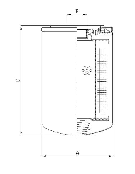 A111CW10 oil filter (spin-on)