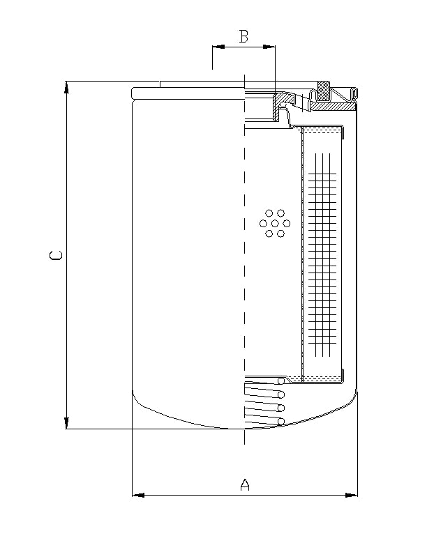A120G03/8 oil filter (spin-on)