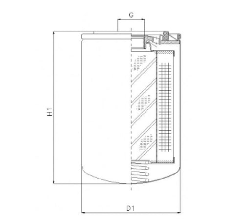 A121G03/2 oil filter spin-on