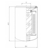A142G40 oil filter (spin-on)