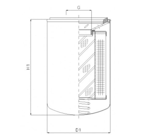 A142T125 oil filter (spin-on)