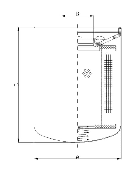 A150CW10 oil filter (spin-on)