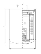 A162C10 oil filter (spin-on)