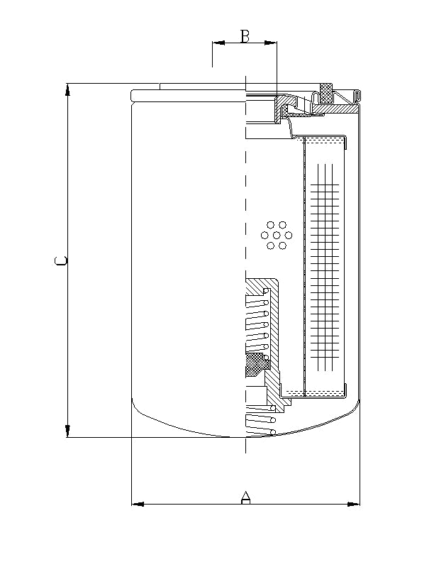A210T60BM oil filter (spin-on)