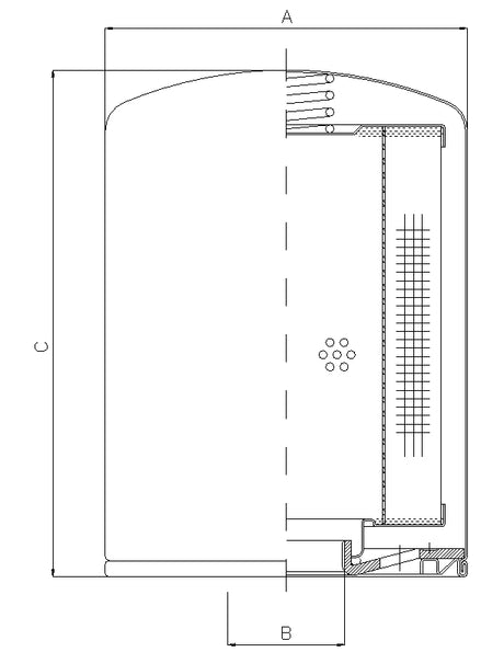 A310C03 air filter spin-on (breather)
