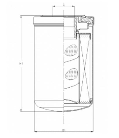 A412G03 hydraulic filter spin-on