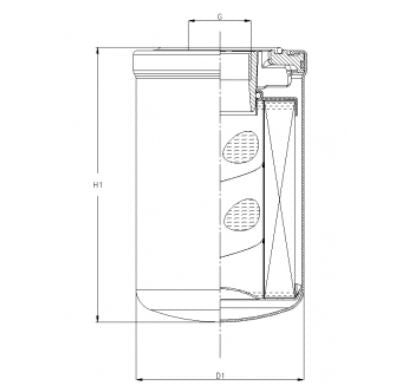 A412G06 oil filter HyCycle (spin-on)