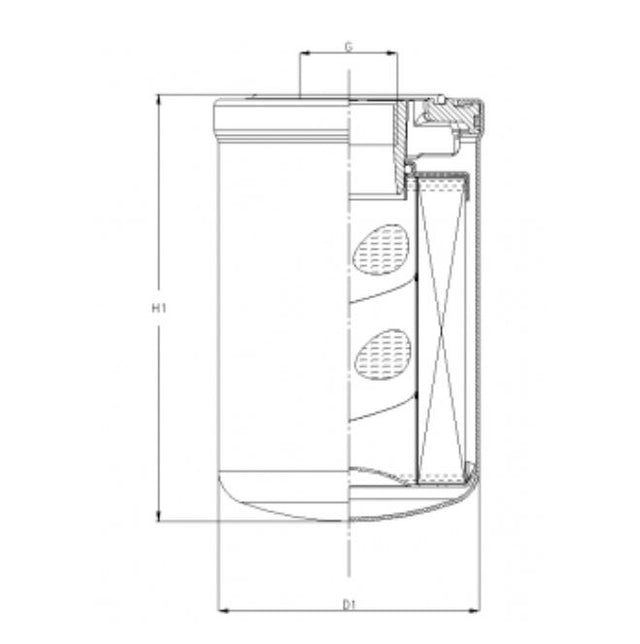 A422C05V hydraulic filter spin-on (HyCLEAN)