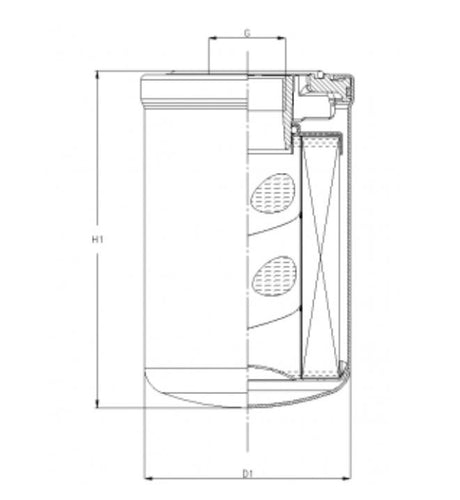 A422G15V hydraulic filter spin-on (HyCLEAN)