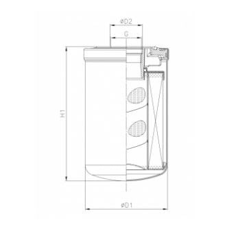 A522G25V0/AB2 hydraulic filter spin-on (HyCLEAN)