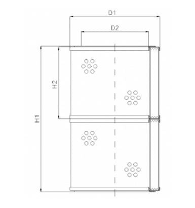 AS1271 hydraulic filter element