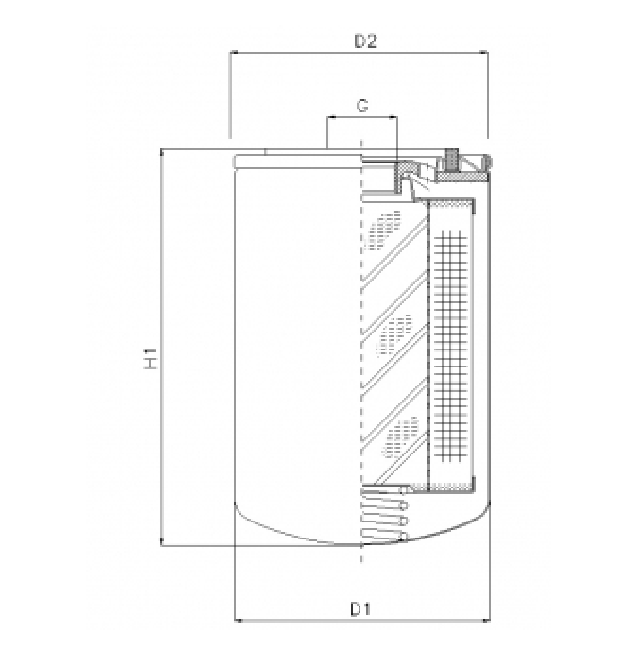 AWG127 oil filter (spin-on)