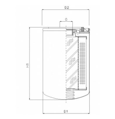 AWP110 oil filter (spin-on)