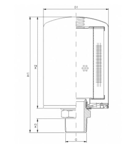 AWP115 oil filter (spin-on)