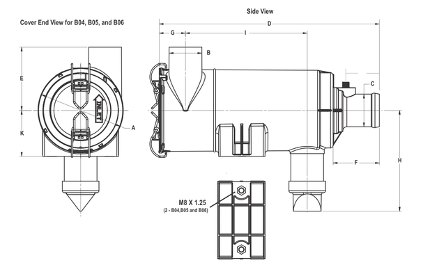 B045008 air filter (Cycloflow FKB)