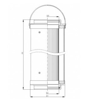 C134G06V/ESD hydraulic filter element (coreless)