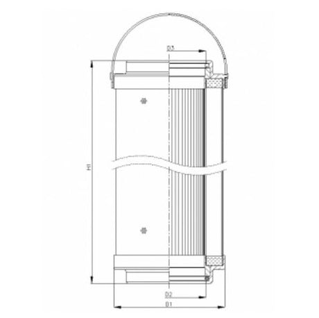 C134G40 hydraulic filter element (coreless)