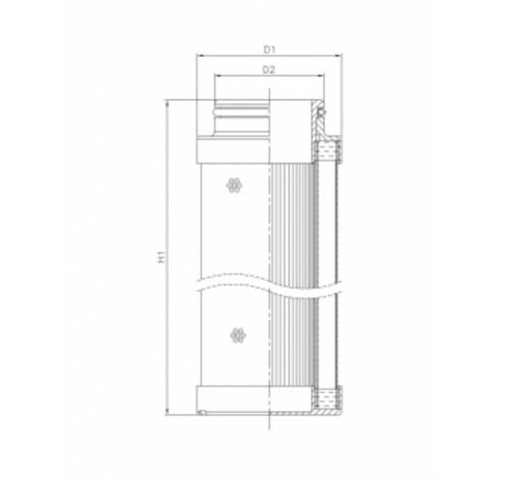 C613G06V hydraulic filter element (coreless)