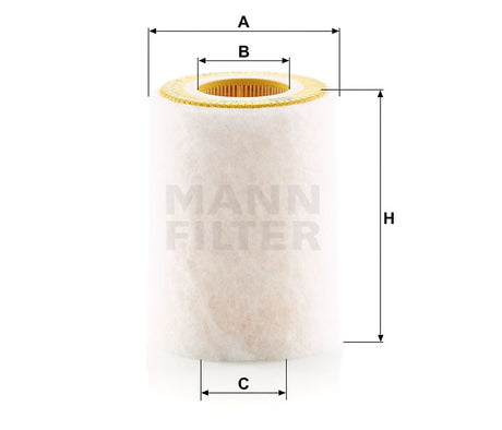 C 1036/2 air filter element