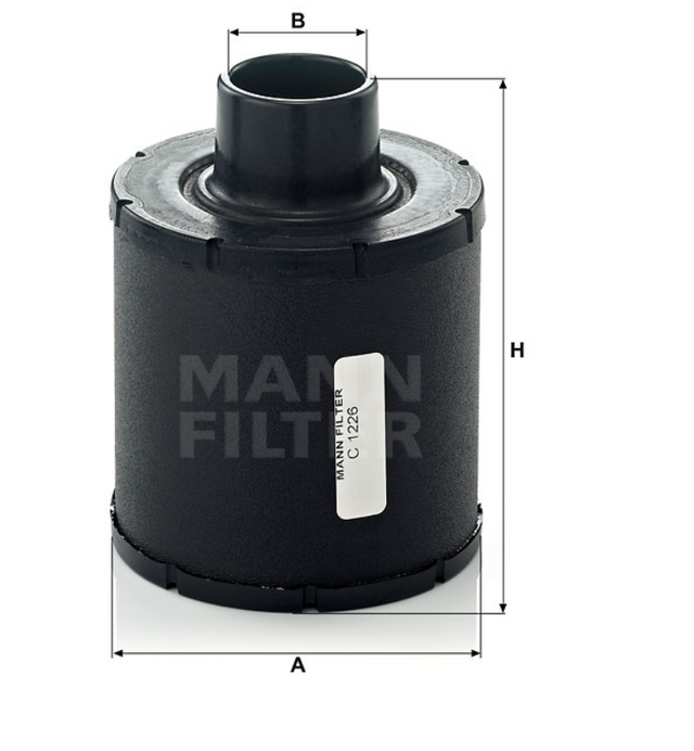 C 1226 air filter (plug-on filter NW38)