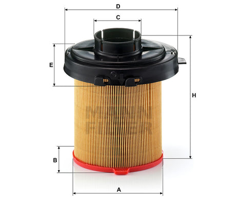 C 1468/2 air filter element