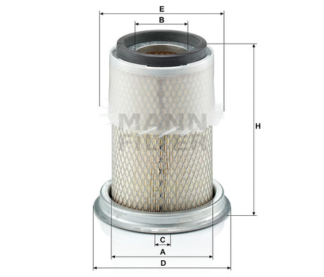 C 14 123 air filter element
