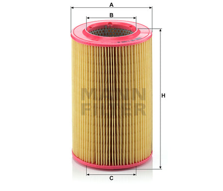 C 1596 air filter element