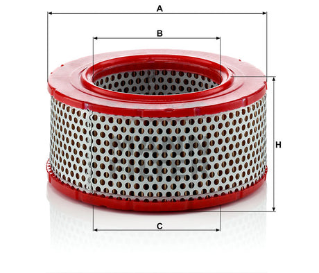 C 1632 air filter element