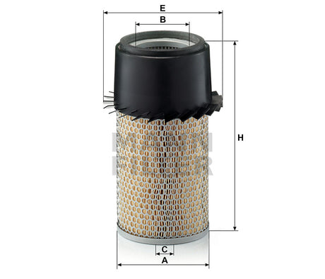 C 16 190/3 x air filter element