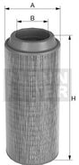 C 16 400/2 air filter element