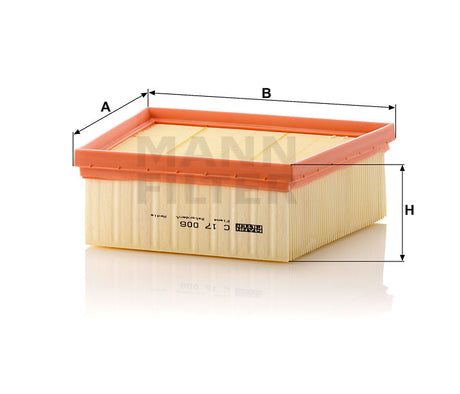 C 17 006 air filter element