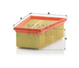 C 1858/2 air filter element