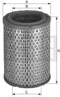 C 1953 air filter element