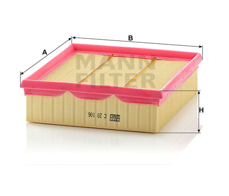 C 20 106 air filter element
