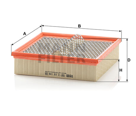 C 23 148 air filter element
