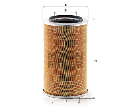 C 23 440/4 air filter element