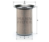 C 23 502 air filter element