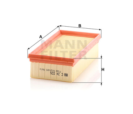 C 24 026 air filter element