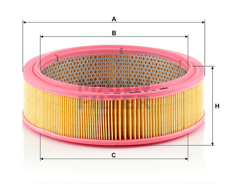 C 2545/1 air filter element