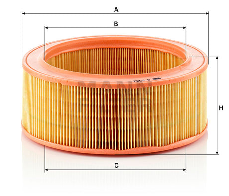 C 2582 air filter element