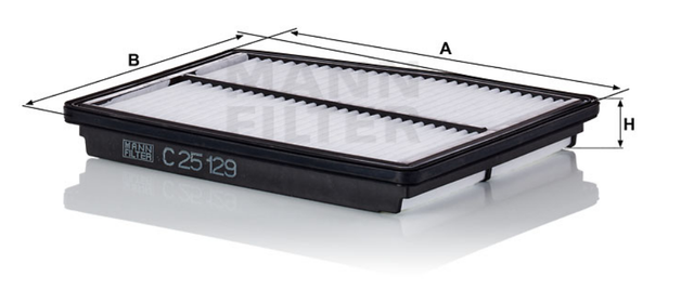 C 25 129 air filter element