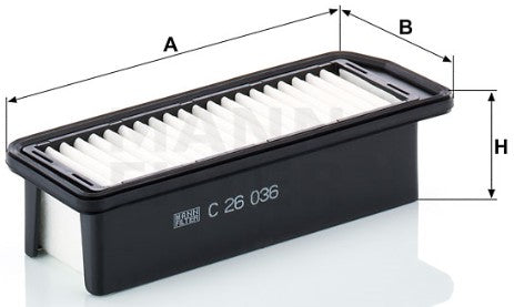 C 26 036 air filter element