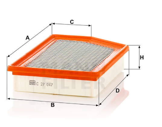 C 27 047 air filter element