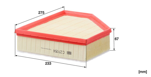 C 27 054 air filter element