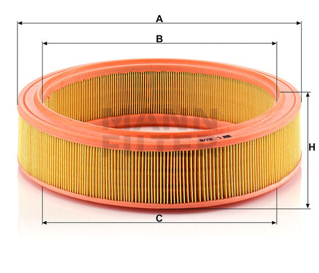 C 3078 air filter element