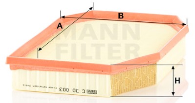 C 30 003 air filter element