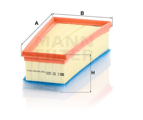 C 30 025 air filter element
