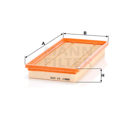 C 33 005 air filter element