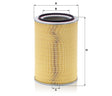 C 33 1840/1 air filter element