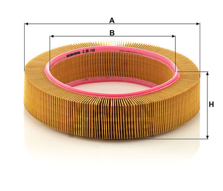 C 35 118 air filter element